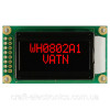 OLED/LCD індикатор 0802 WH0802A1-RLL-CWVE# Червоний