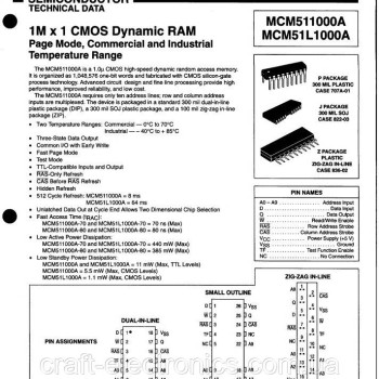 Розширення пам'яті 1mB для настільних комп'ютерів MCM