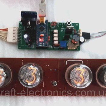 Плата з газорозрядними індикаторами ИН-1 для годин Nixie Clock