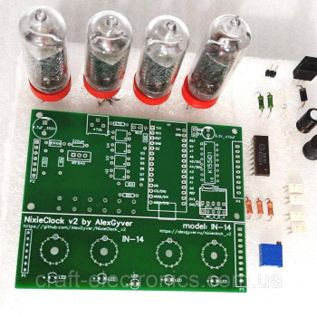 Конструктор "Годинник на газорозрядних індикаторів IN-14" неон без індикаторів