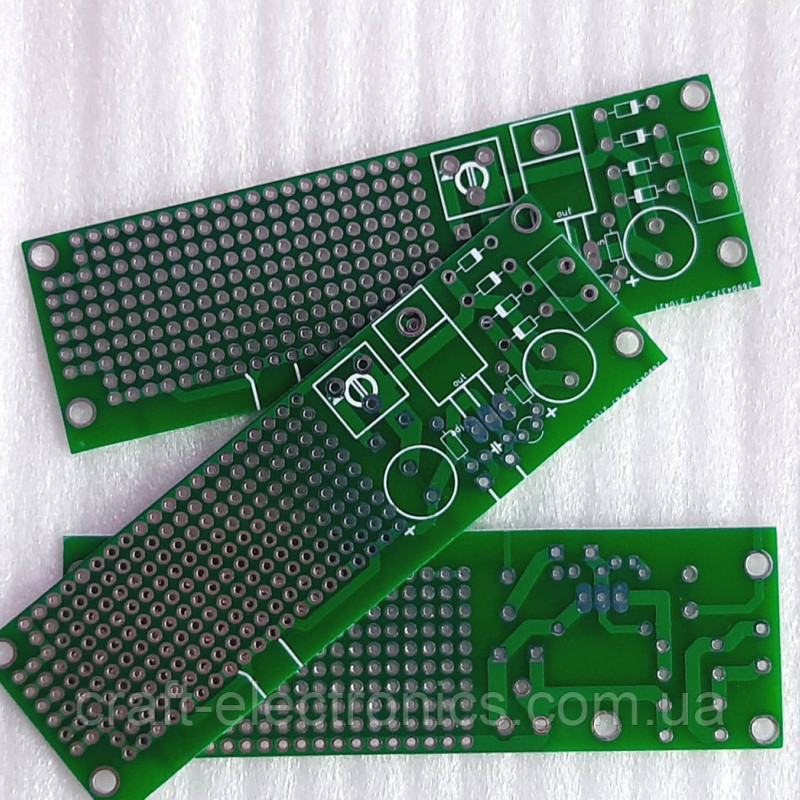 Макетна Плата (монтажна) з блоком живлення 2-15В, 1А