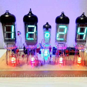 Плата в зборі годин на газорозрядних індикаторів ІВ-11 і ІВ-6