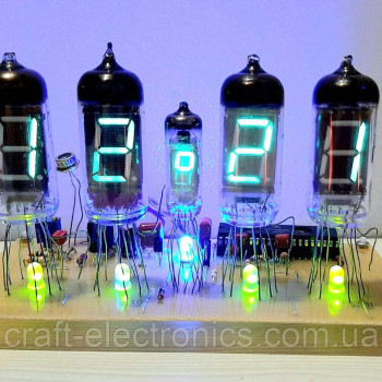 Плата в зборі годин на газорозрядних індикаторів ІВ-11 і ІВ-6